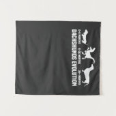 Dachshund Evoluties Wandkleed (Voorkant (horizontaal))