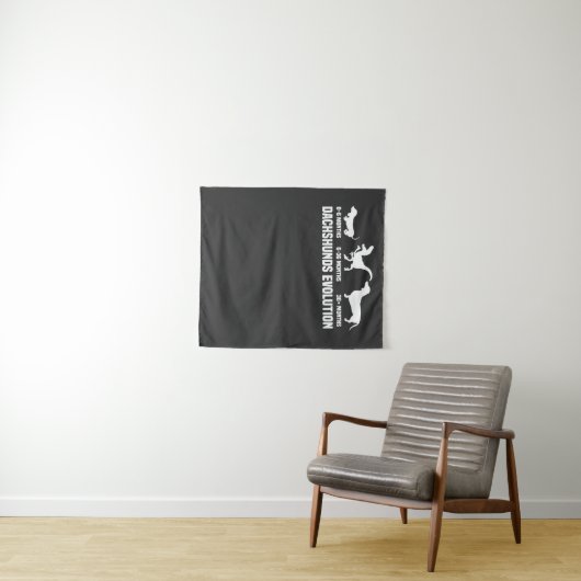 Dachshund Evoluties Wandkleed (In Situ (horizontaal))