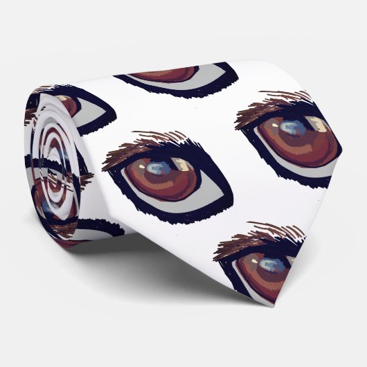 Dachshund Eye Stropdas (Opgerold)