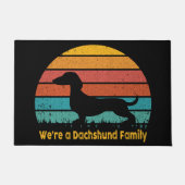 Dachshund Family Deurmat (Voorkant)