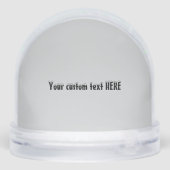 DACHSHUND FAMILY SNOW GLOBE SNEEUWBOL (Achterkant)