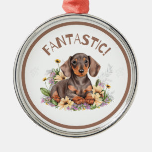 Dachshund Fantastic Metalen Ornament