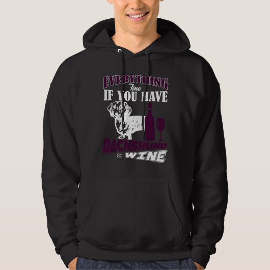 Dachshund Fine Hoodie (Voorkant)