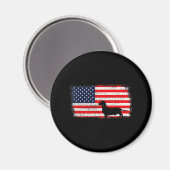 Dachshund Flag Magneet (Voorkant / Achterkant)