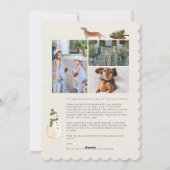 Dachshund Flat Holiday Kaart (Achterkant)