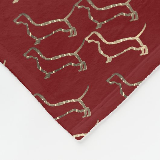 Dachshund Fleece Blanket (Hoek)
