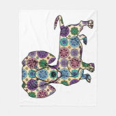 Dachshund Fleece Blanket (Voorkant)