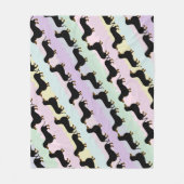 Dachshund Fleece Blanket Deken (Voorkant)