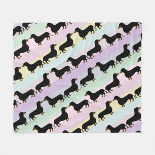 Dachshund Fleece Blanket Deken