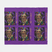 Dachshund Fleece Deken (Voorkant (Horizontaal))