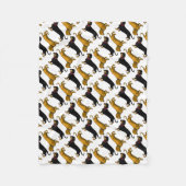 dachshund fleece deken (Voorkant)