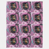 DACHSHUND FLEECE DEKEN (Voorkant)