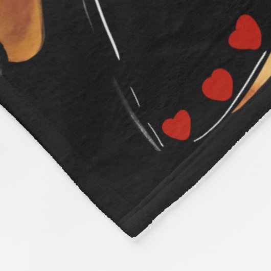 DACHSHUND FLEECE DEKEN (Hoek)