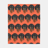 Dachshund Fleece Deken (Voorkant)