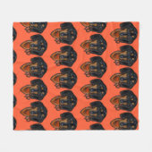 Dachshund Fleece Deken (Voorkant (Horizontaal))