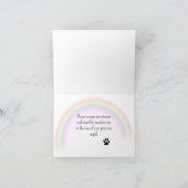 DACHSHUND FLORAL GEPERSONALISEERD SYMPATHIEKAART KAART (Binnen)