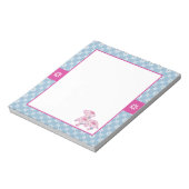 Dachshund Floral Notitieblok (Linkerzijde)