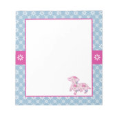 Dachshund Floral Notitieblok (Voorkant)