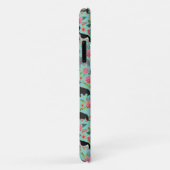 dachshund florals mint Case-Mate iPhone case (Achterkant/rechts)