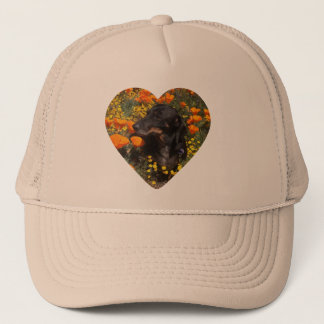Dachshund Flowers Trucker Pet