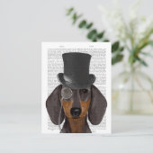 Dachshund, Formele hond en Pet Briefkaart (Staand voorkant)