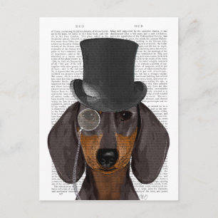 Dachshund, Formele hond en Pet Briefkaart
