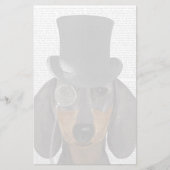Dachshund, Formele hond en Pet Briefpapier (Voorkant)