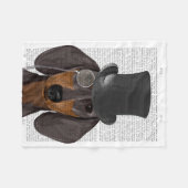 Dachshund, Formele hond en Pet Fleece Deken (Voorkant (Horizontaal))