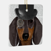 Dachshund, Formele hond en Pet Keramisch Ornament (Rechts)