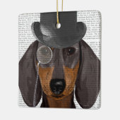 Dachshund, Formele hond en Pet Keramisch Ornament (Links)