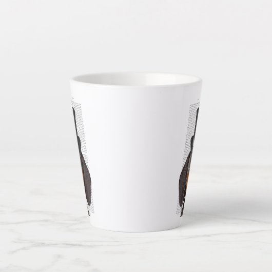 Dachshund, Formele hond en Pet Latte Mok (Voorkant)