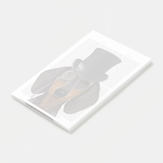Dachshund, Formele hond en Pet Post-it® Notes (Schuin)