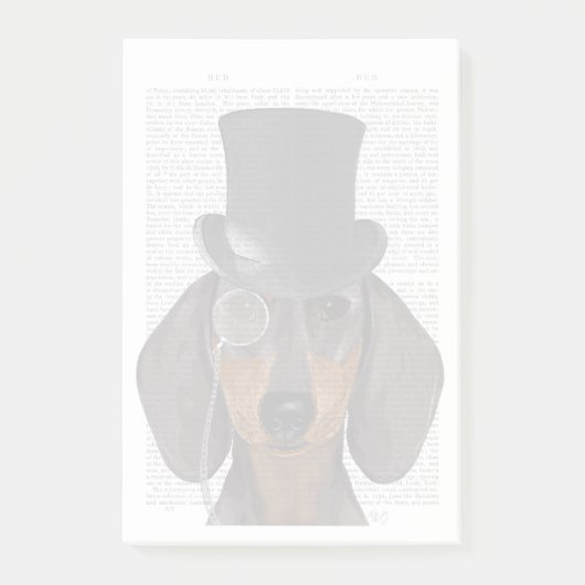 Dachshund, Formele hond en Pet Post-it® Notes (Voorkant)