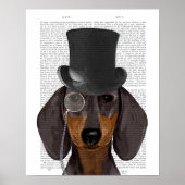 Dachshund, Formele hond en Pet Poster (Voorkant)