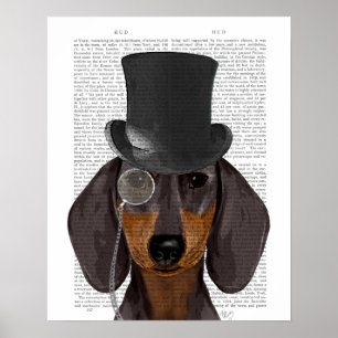 Dachshund, Formele hond en Pet Poster