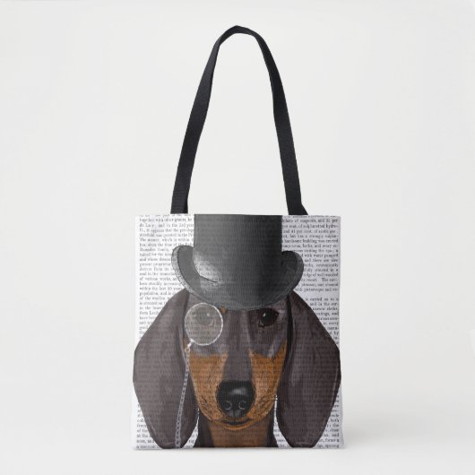 Dachshund, Formele hond en Pet Tote Bag (Voorkant)