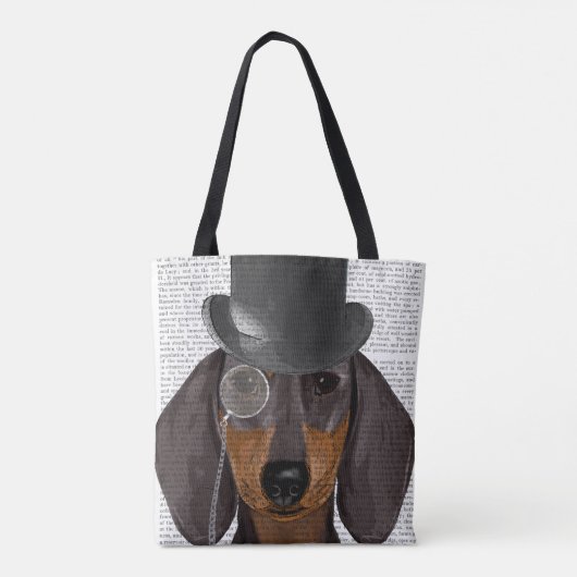 Dachshund, Formele hond en Pet Tote Bag (Achterkant)