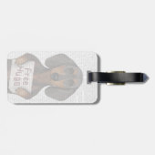 Dachshund Free Hugs Bagagelabel (Achterkant horizontaal)