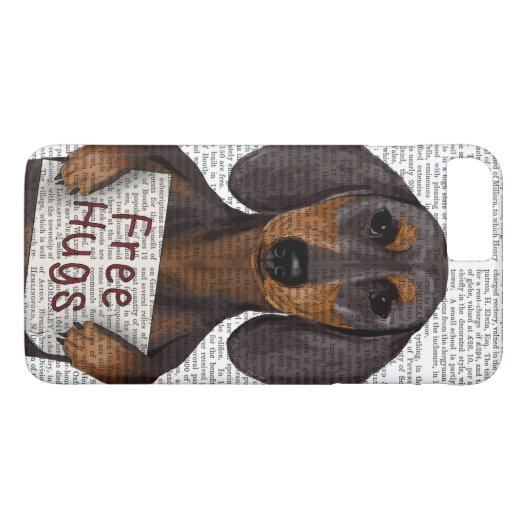 Dachshund Free Hugs Case-Mate iPhone Case (Achterkant (Horizontaal))