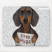 Dachshund Free Hugs Muismat (Voorkant)