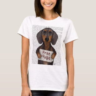 Dachshund Free Hugs T-shirt