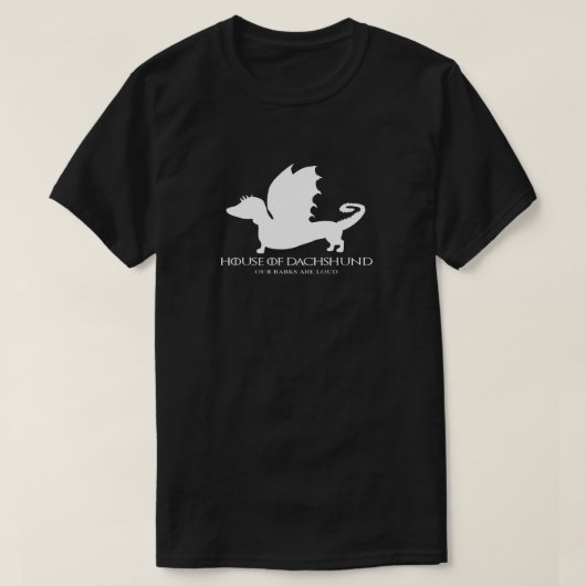 Dachshund Fun Black Shirt (Design voorkant)