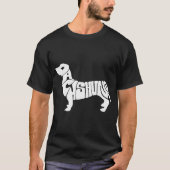 Dachshund Funny Text Dog Tygraphy T Shirt  (Voorkant)