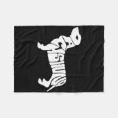 Dachshund Funny Text Dog Tygraphy T Shirt  Fleece Deken (Voorkant (Horizontaal))