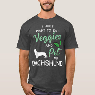 Dachshund Funny Vegan Hondenliefhebber Eigenaar Xm T-shirt