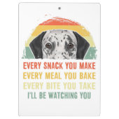 Dachshund Funny Weiner Dog Short Sassy Klembord (Achterkant)