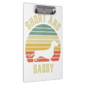 Dachshund Funny Weiner Dog Short Sassy Klembord (Rechts)