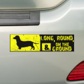 Dachshund Funny Wiener Dog Bumpersticker - (Op auto)
