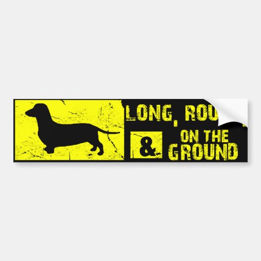 Dachshund Funny Wiener Dog Bumpersticker - (Voorkant)