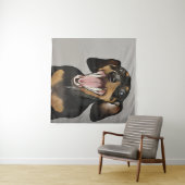 Dachshund Gaapt Dachshund Verjaardag Poster Wandkleed (In Situ (horizontaal))
